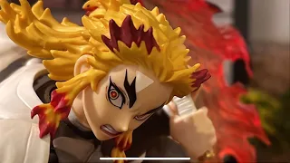 Demon slayer stop motion- rengoku and Giyu vs demon