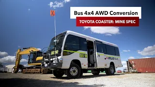 Bus 4x4 Conversion of Toyota Coaster with Mine Specifications