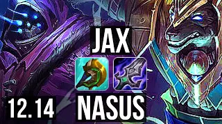 JAX vs NASUS (TOP) | 6.7M mastery, 10/0/1, 1700+ games, 6 solo kills, Legendary | NA Diamond | 12.14