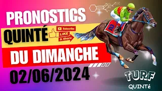 Pronostic PMU quinté+ Du 02 Juin 2024 à Chantilly.