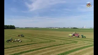 Chopping First Cutting Hay at Keller Farms near Burkettsville Ohio