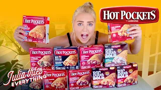 Julia Tries All Of The Hot Pockets Flavors