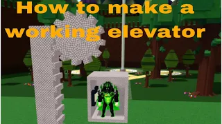 How to make a working elevator | Build A Boat For Treasure