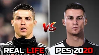 PES 2020 VS REAL LIFE - FACE COMPARISON