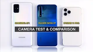 Samsung A71 / Nova 5T / iPhone 11 Pro CAMERA TEST Sample Photo & Video | Zeibiz