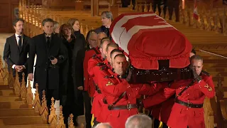 Brian Mulroney's casket arrives in Montreal to lie in repose ahead of state funeral