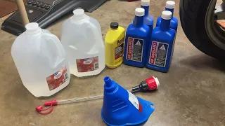 Coolant change and flush on Honda GL1500 Goldwing