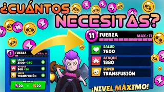 ¿Cuantos PUNTOS DE FUERZA y ORO se necesita para MAXEAR un BRAWLER?👀