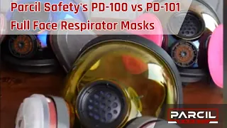 What's the Difference between Parcil Safety's PD-100 and PD-101 Full Face Respirator Masks?