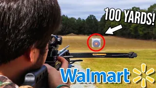 $97 Walmart Crossbow HUNTING CHALLENGE!