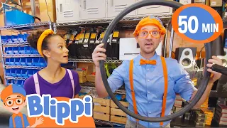 Spoke Bicycle Café! + 60 minutes of Educational Videos for Kids | Blippi and Meekah Kids TV