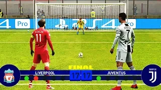 PES 2019 | Final Champions League Penalty Shootout | Liverpool vs Juventus (Ronaldo VS Salah)