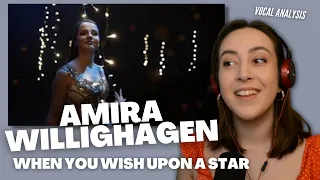 AMIRA WILLIGHAGEN When You Wish Upon A Star | Vocal Coach Reacts (& Analysis) | Jennifer Glatzhofer