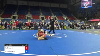 132 Lbs Consi Of 32 #2 - May Prado, Georgia Vs Hailey Chapman, California A69a