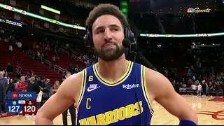 'It's only up from here, I PROMISE YOU!' - Klay Thompson on 41-PT, 10 3PM performance | NBA on ESPN