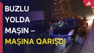 Körpüdə yeddi maşın toqquşdu - APA TV