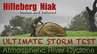 Camping in a Severe Cyclonic Rainstorm | Hilleberg Niak Test