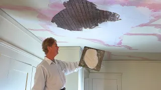 Repair a lath and plaster ceiling.