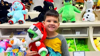 CALEB's FIRST HALLOWEEN BUILD A BEAR! 🐻 Caleb & Mommy MAKE OOGIE BOOGIE at BUILD-a-BEAR Workshop!