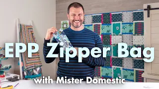 Make a Super Easy Zipper Bag from English Paper Piecing with Mister Domestic | Fat Quarter Shop