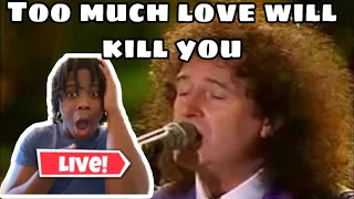 BRIAN MAY CAN SING!!!- Queen + Luciano Pavarotti - Too Much Love Will Kill You (Brian May)