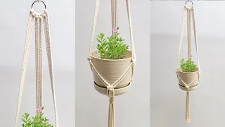 DIY Macrame Plant Hanger Tutorial | Easy Macrame Plant Hanger Tutorial | Beginner