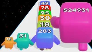 LEVEL UP Number Run 3D (Number Stack Run) - Max Level Number Game Run Race Stack Master