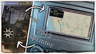 How To Install An AFTERMARKET STEREO in a SPRINTER VAN