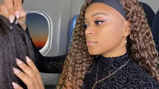 ASMR | ✈️ The Lady On The Airplane Plays With Your Hair | Gray Hair Plucking