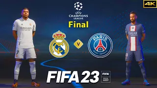 FIFA 23 - REAL MADRID vs. PSG - Ft. Mbappé - 23/24 UCL FINAL - PS5™ [4K]
