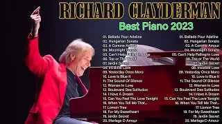 RICHARD CLAYDERMAN ROMANTIC PIANO MEDLEY 2023🎹Easy listening with beach, nature bacgkround