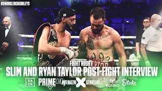 HUGE RESPECT between Ryan Taylor and Slim after ALL OUT WAR in the ring | Misfits Boxing