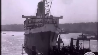 RMS Queen Mary - Maiden Voyage - Cunard - Original footage