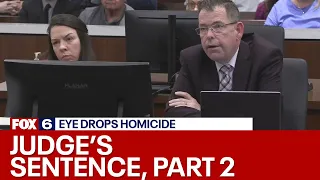 WI eye drops homicide; Judge sentence of Jessy Kurczewski, Pt. 2 | FOX6 News Milwaukee