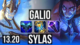 GALIO vs SYLAS (MID) | 1900+ games, 1.5M mastery, Dominating | KR Grandmaster | 13.20