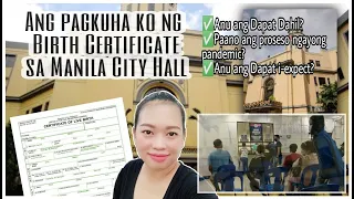 ANG PAGKUHA KO NG NEW BORN BIRTH CERTIFICATE SA CITY HALL NG MAYNILA