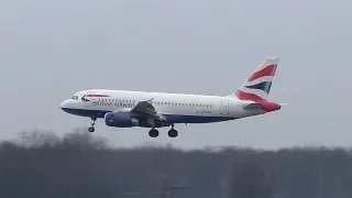 British Airways Airbus A319 landing at Munich Airport | G-EUPC