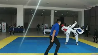 Pelea para entrar a la selección poblana de taekwondo 2022