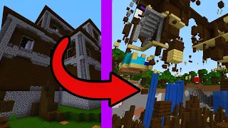 Using Physics To Bury The World In Minecraft