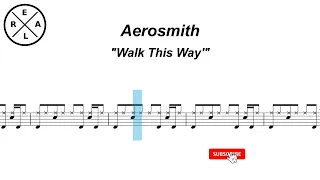 Walk This Way - Aerosmith Drumscore