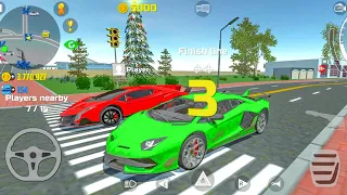 Car Simulator 2 Multiplayer - 1200m Race - Lamborghini Aventador SVJ VS Veneno - Android Gameplay