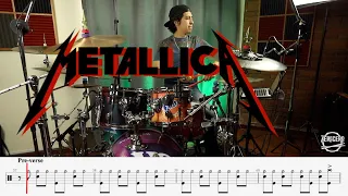 Enter Sandman - Metallica | Drum Cover with Sheet Music | Hugo Zerecero