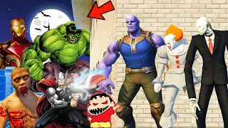 Franklin,Ironman,Hulk,Venompool & Goku Play Ramp Challenge With Thanos And His Friend | In Gta V.