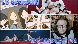 LE SSERAFIM FIRST REACTION PART 2: Huh Yunjin - Raise Your Glass, I ≠ DOLL MVs