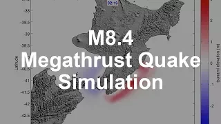 Simulation of a Magnitude 8.4 Megathrust Quake in New Zealand