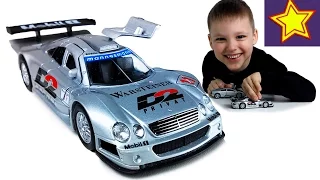 Машинки Welly Спортивный Мерседес Бенц Гонки на тачках! Welly cars toys