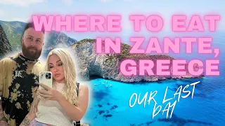 WHERE TO EAT IN ZANTE | STREET FOOD | our last day travel vlog