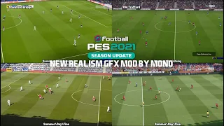 eFootball PES 2021 | NEW REALISTIC GFX MOD AND TURF BY MONO