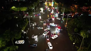 Downtown Fort Lauderdale flooding drone video by Douglas Thron