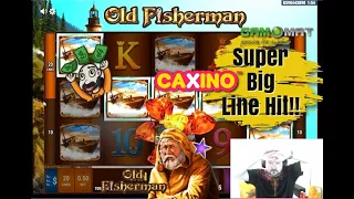 Super Big Line Hit Win From Old Fisherman Slot!!